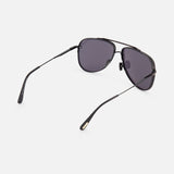 Leon Aviator Black Sunglasses (14640419242347)