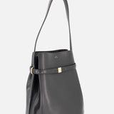 Belted Leather Bucket Bag (14725749735787)