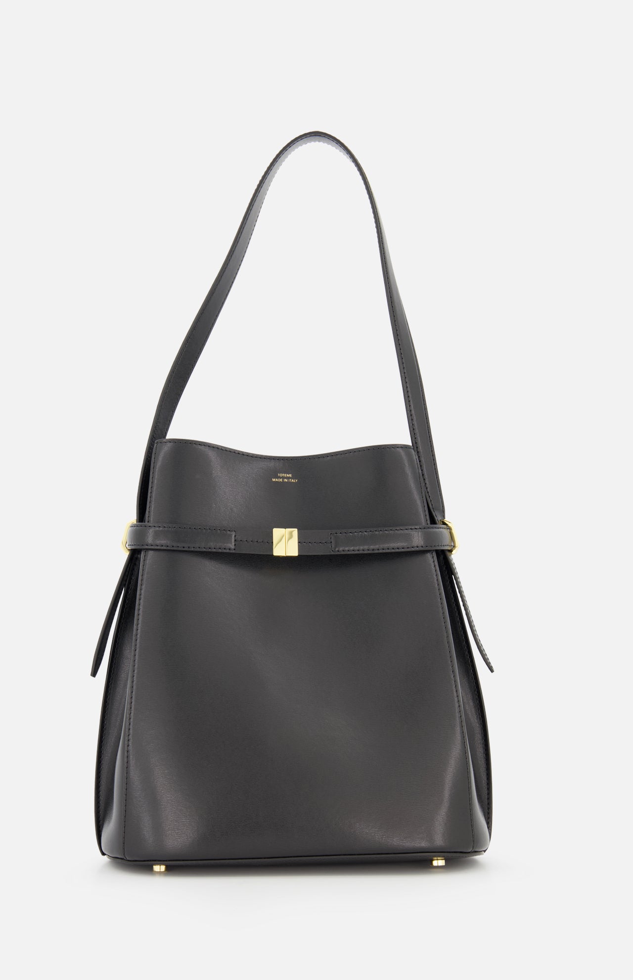 Belted Leather Bucket Bag (14725749735787)