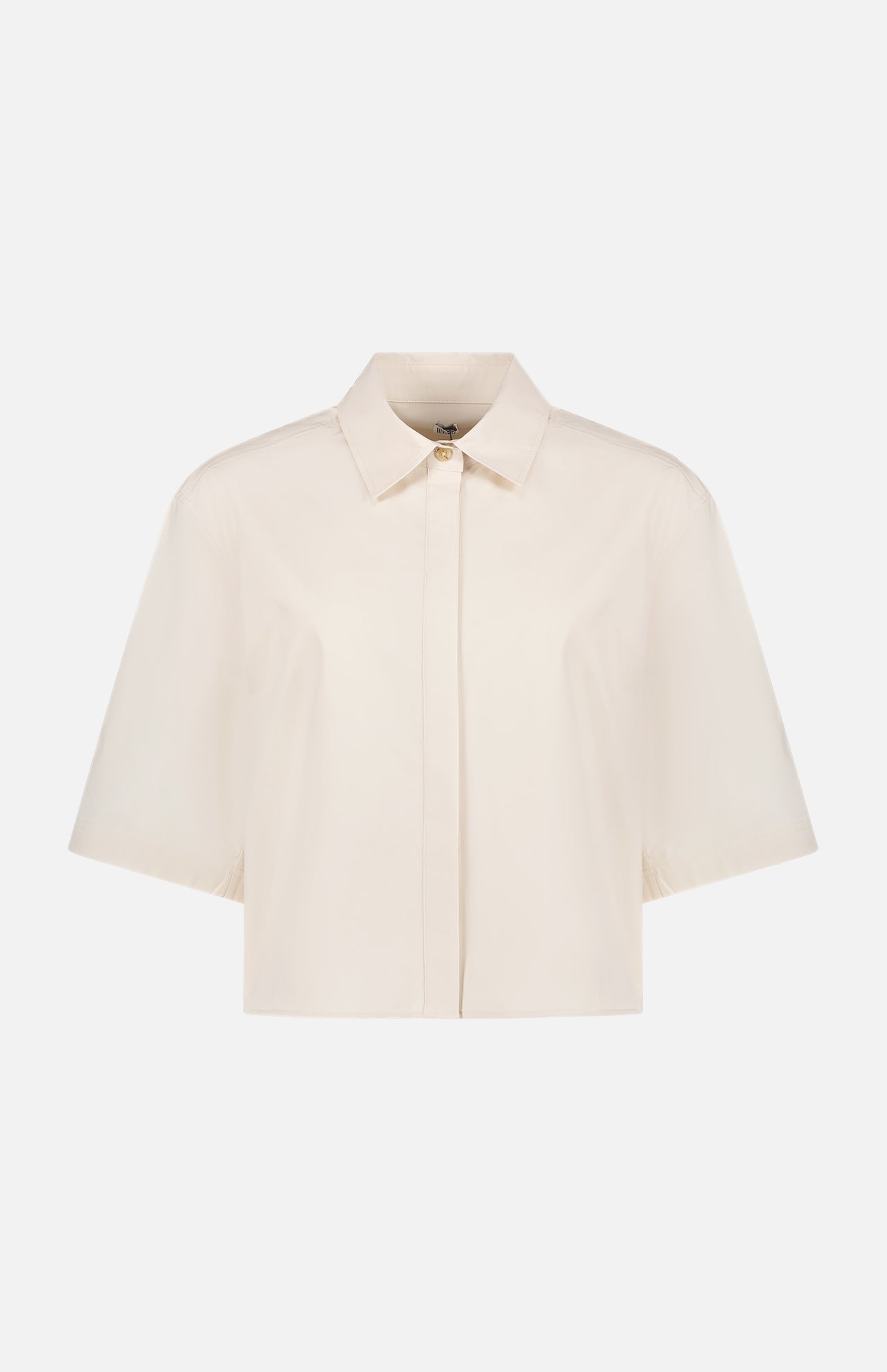 Cropped Cotton Poplin Shirt (7482914930803)