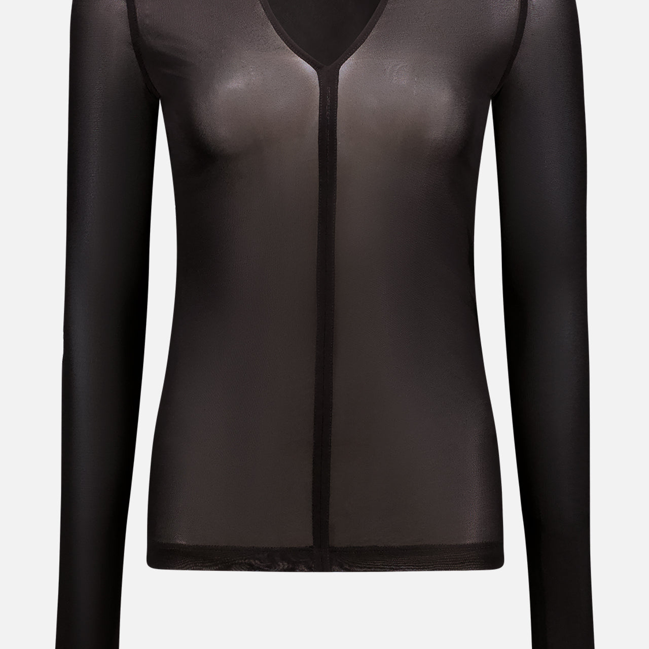 Deep V-Neck Top (7725240352883)