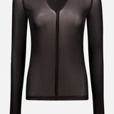 Deep V-Neck Top (7725240352883)