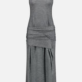 Draped Knit Dress (7725239894131)