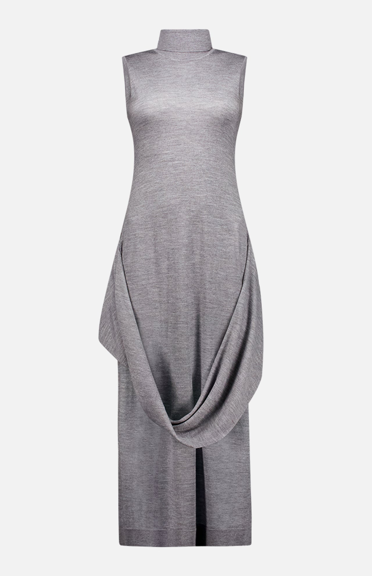 Draped Knit Dress (7725239894131)