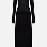 Fine Crew-Neck Knit Dress (14695135641963)