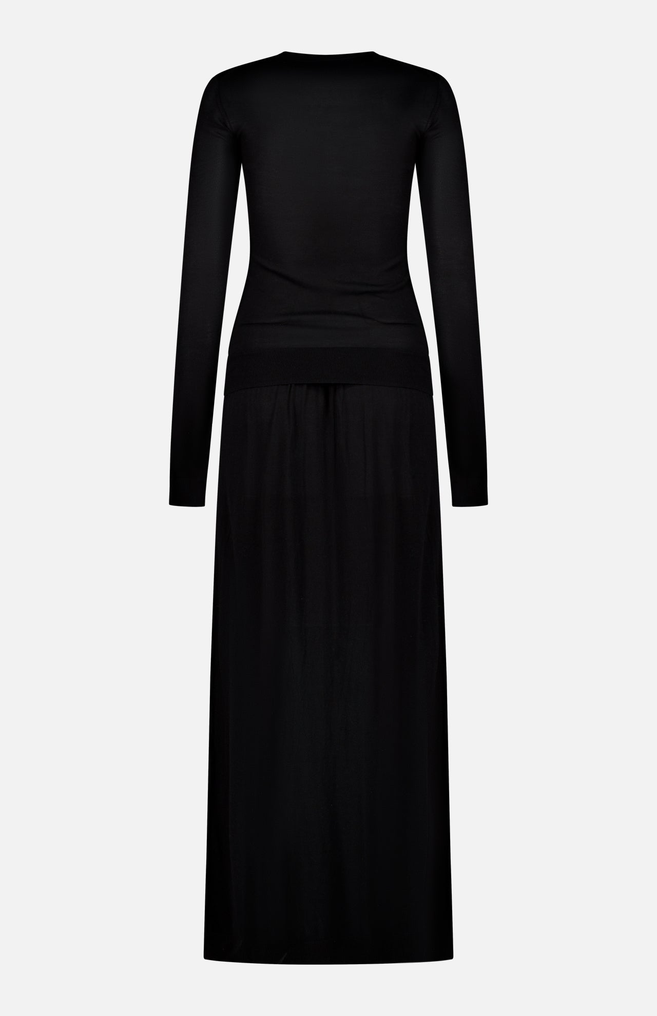 Fine Crew-Neck Knit Dress (14695135641963)