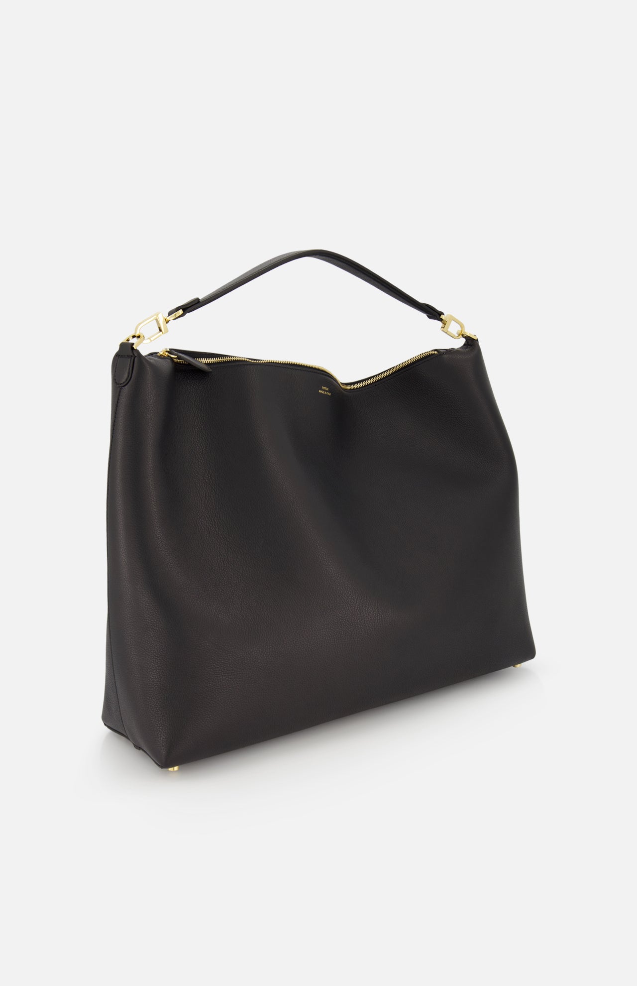 Grainy-Leather Scoop Tote Bag (14725749866859)