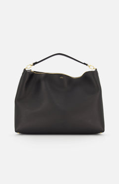 Grainy-Leather Scoop Tote Bag (14725749866859)