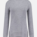 High-Neck Double Knit Sweater (14725750489451)
