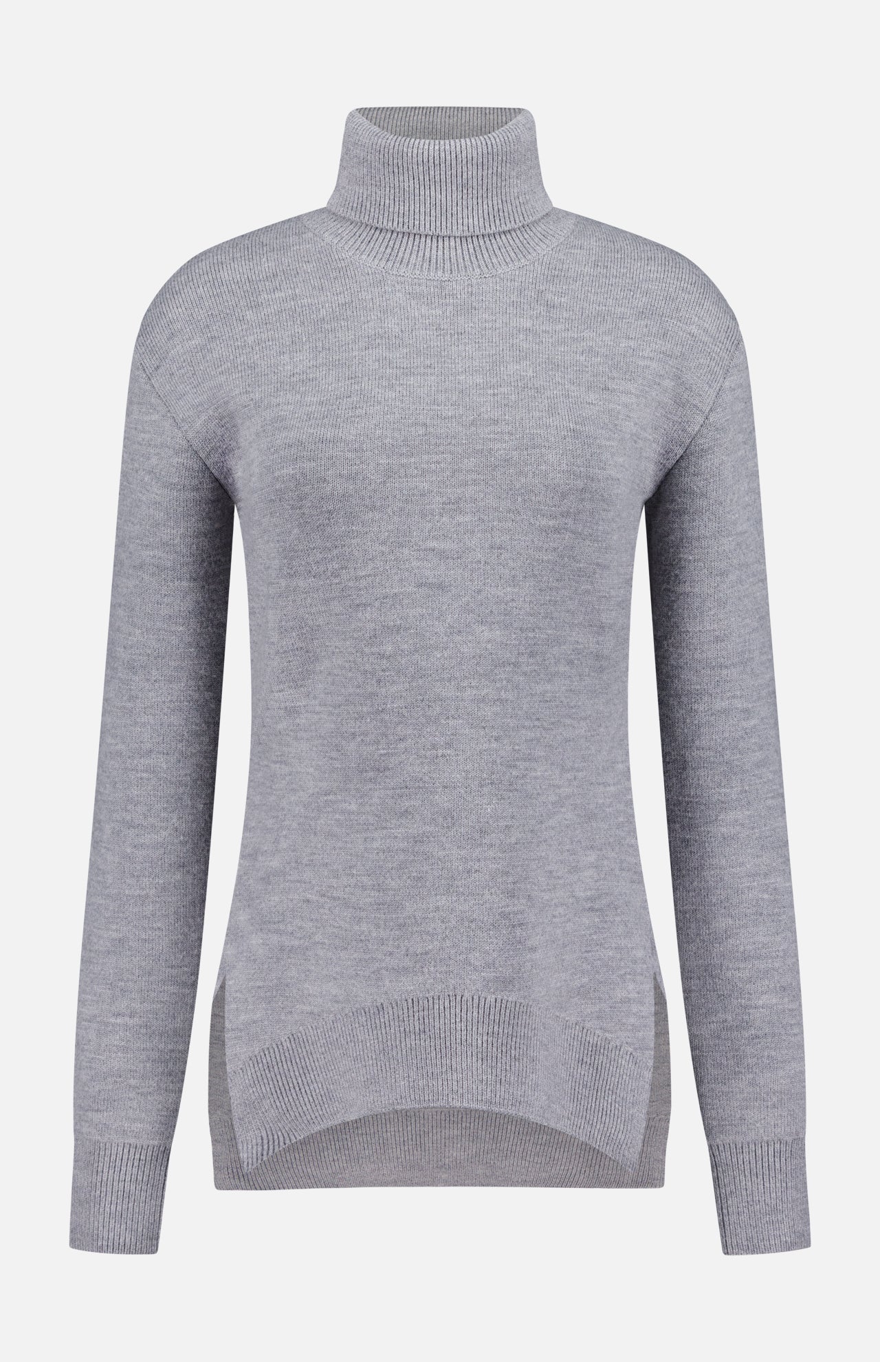 High-Neck Double Knit Sweater (14725750489451)