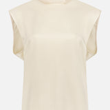 Sleeveless High Neck Blouse (14661260902763)