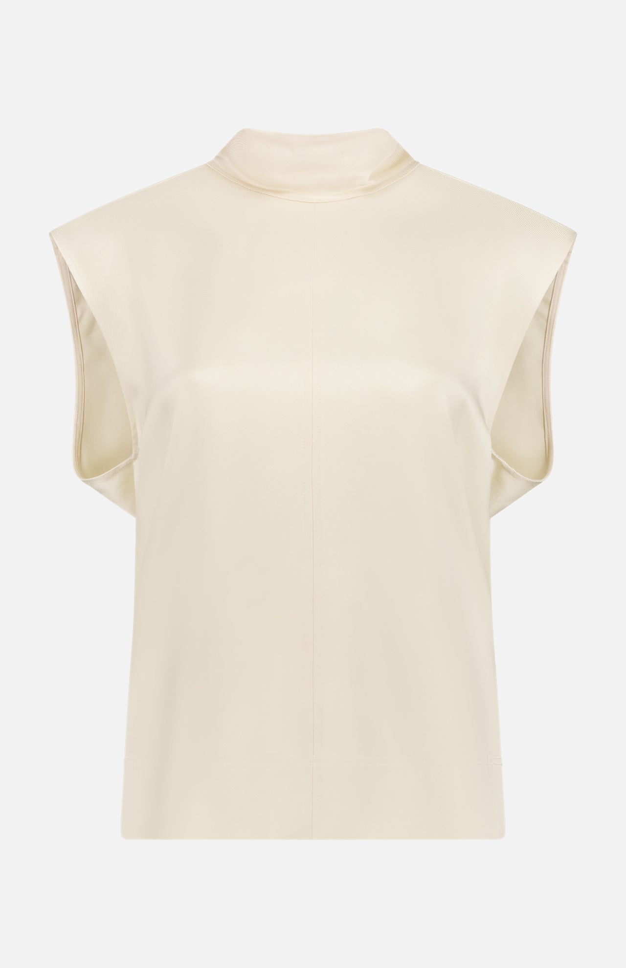 Sleeveless High Neck Blouse (14661260902763)