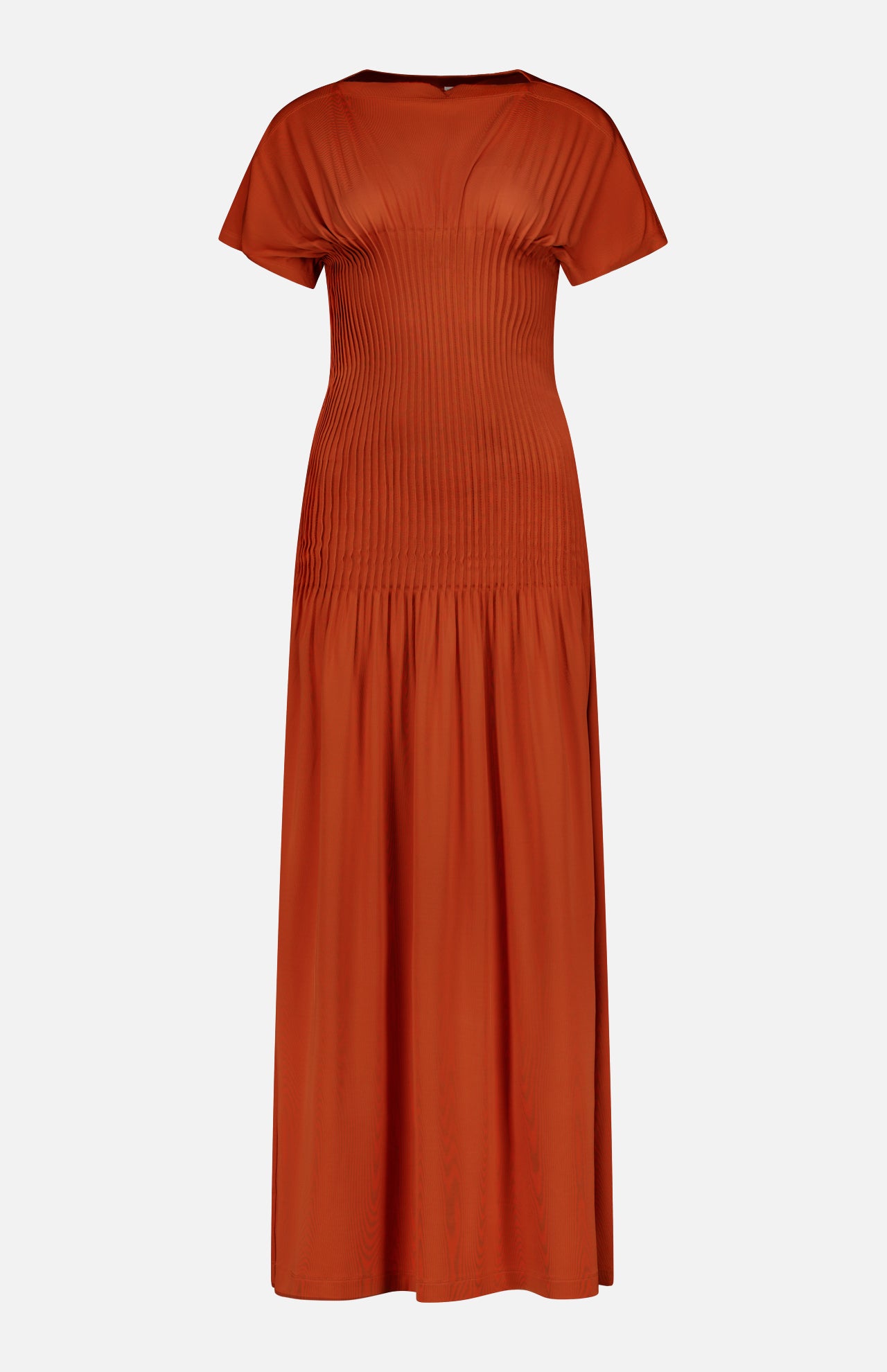 Knife-Pleated Jersey Maxi Dress (14682849804651)