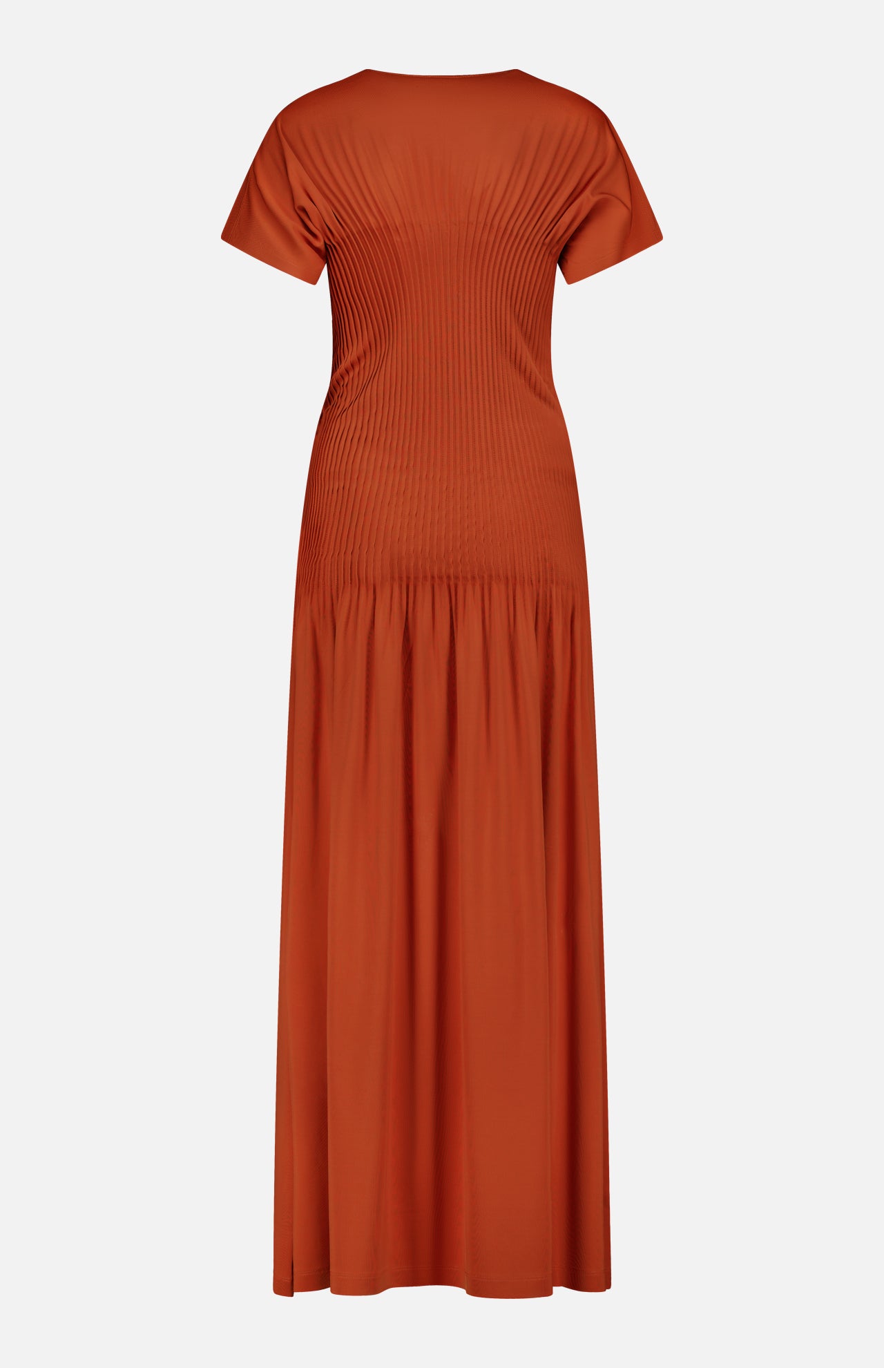 Knife-Pleated Jersey Maxi Dress (14682849804651)