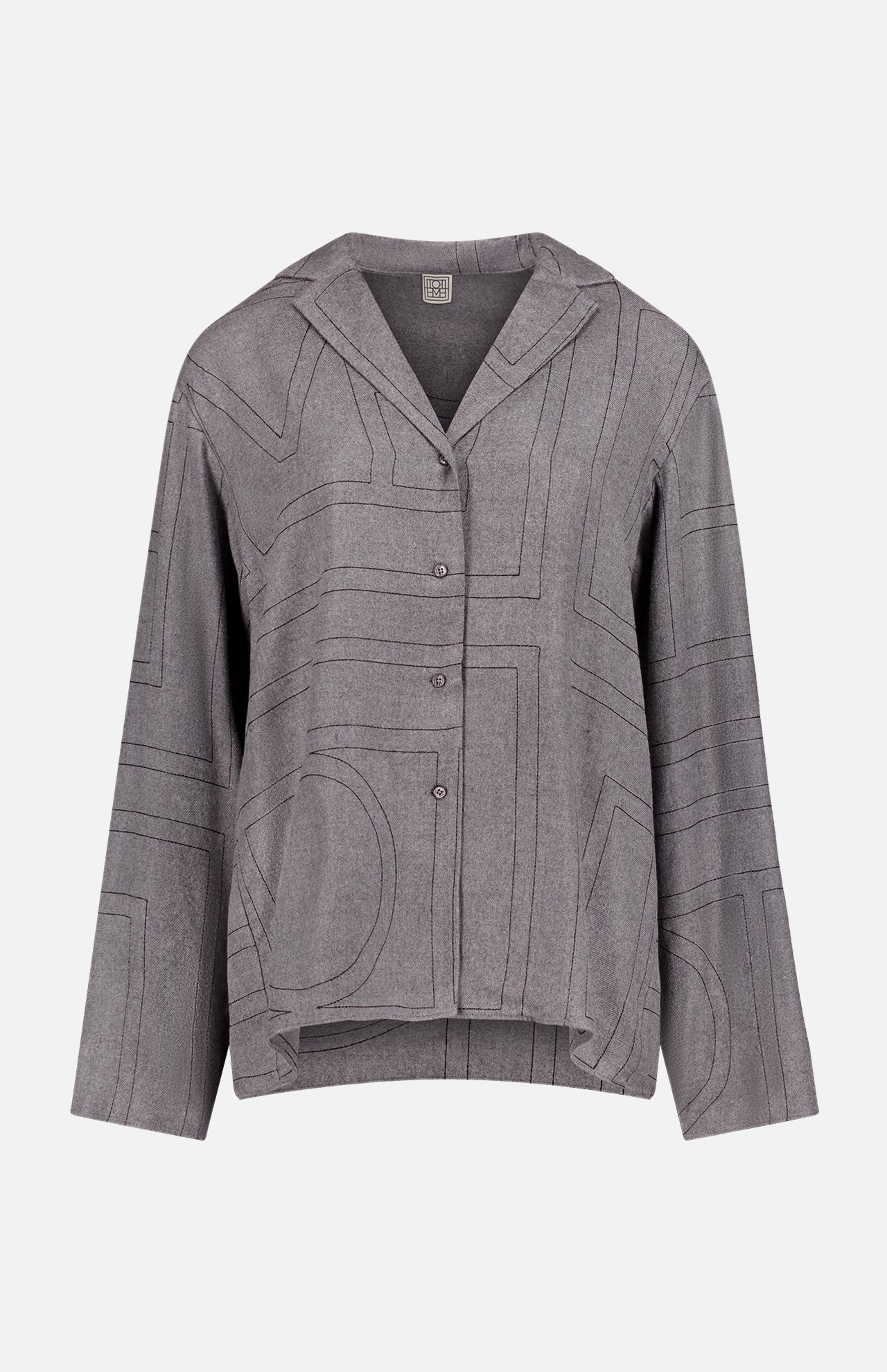 Toteme Women's Monogram Flannel Pj Top | A.K. Rikk's