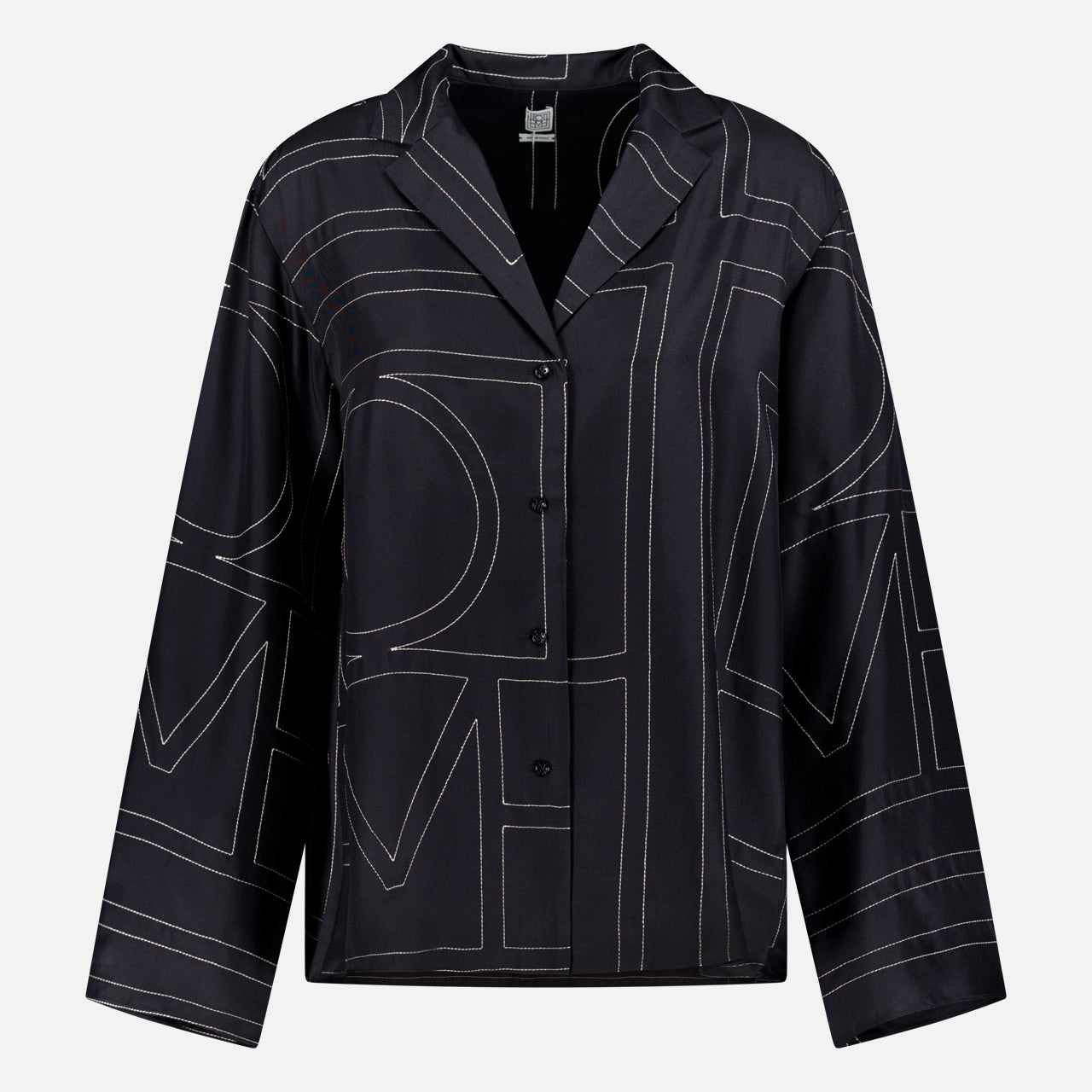 Monogram Silk PJ Top (7332027236467)