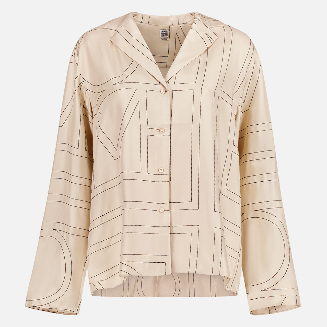 Monogram Silk PJ Top (7145026748531)