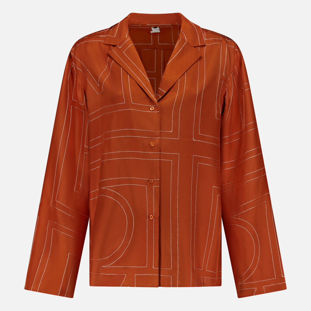 Monogram Silk PJ Top (14682849870187)