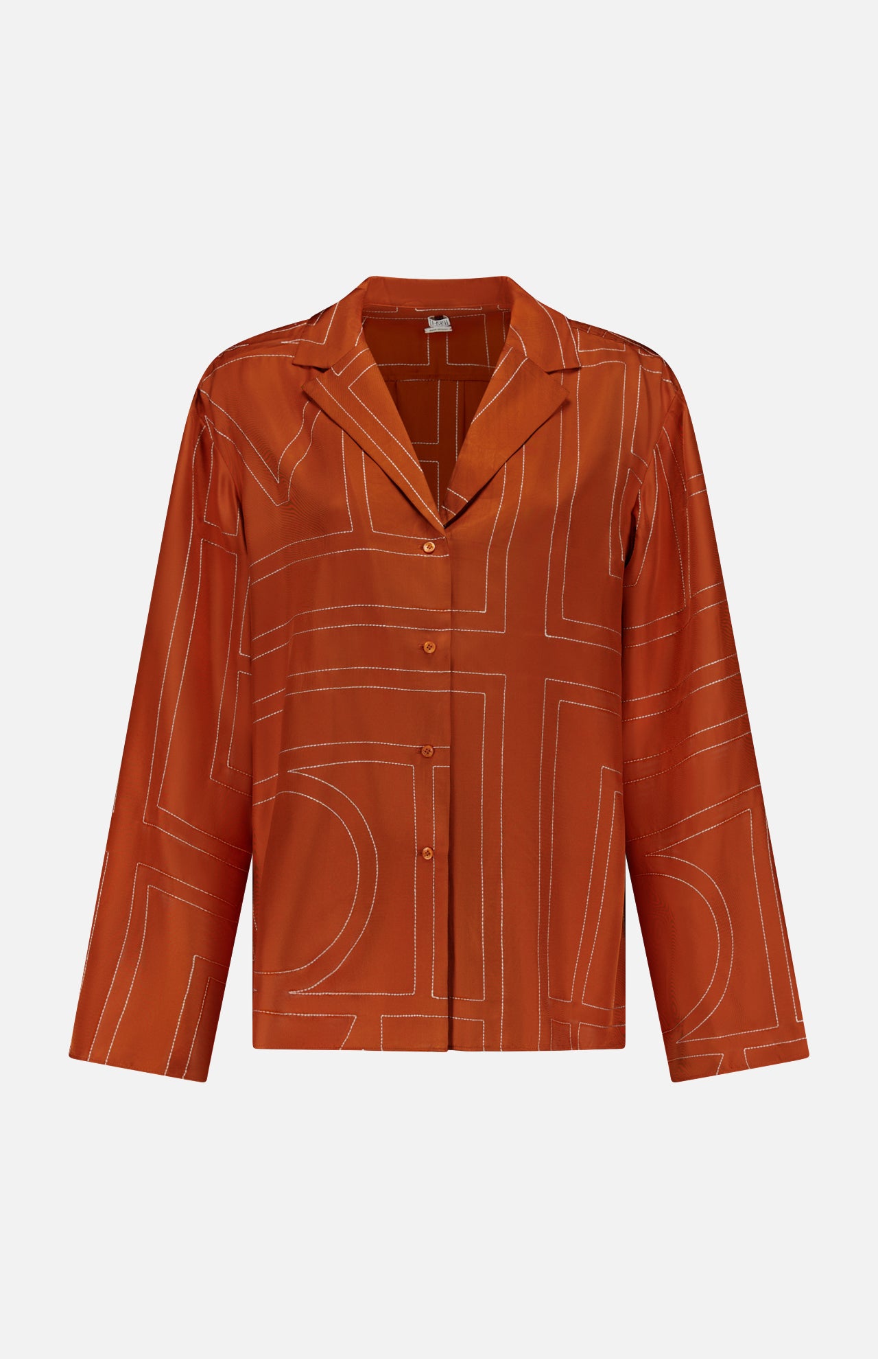 Monogram Silk PJ Top (14682849870187)
