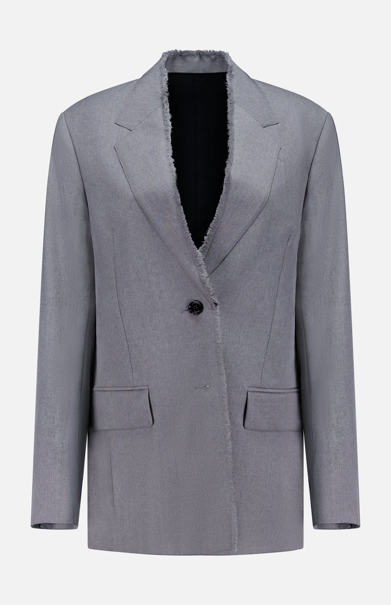 Raw Lapel Oversized Jacket (14682850099563)