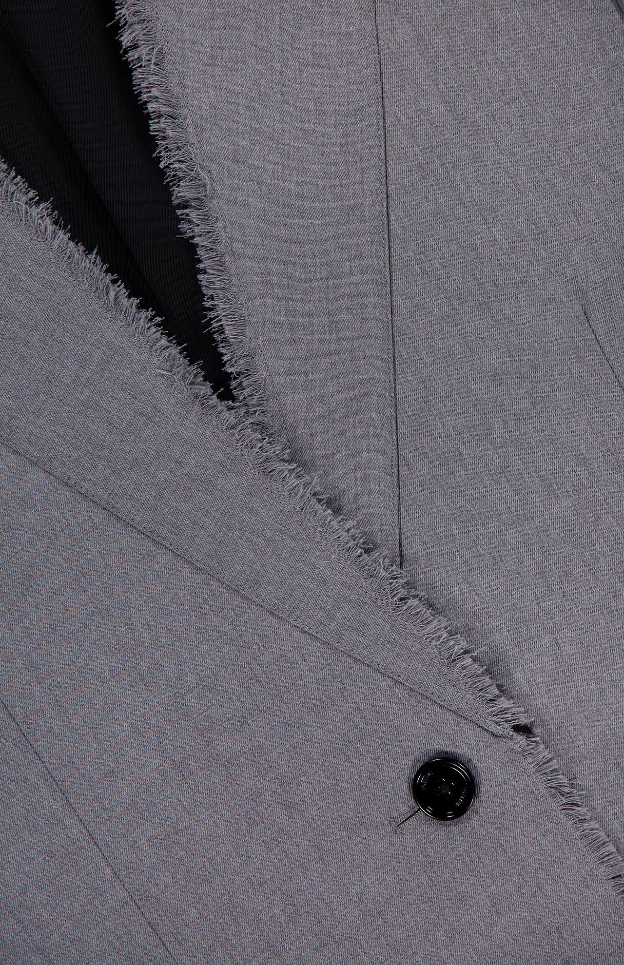 Raw Lapel Oversized Jacket (14682850099563)