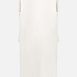 Sleeveless Grain De Poudre Coat (7482915127411)
