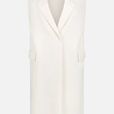 Sleeveless Grain De Poudre Coat (7482915127411)