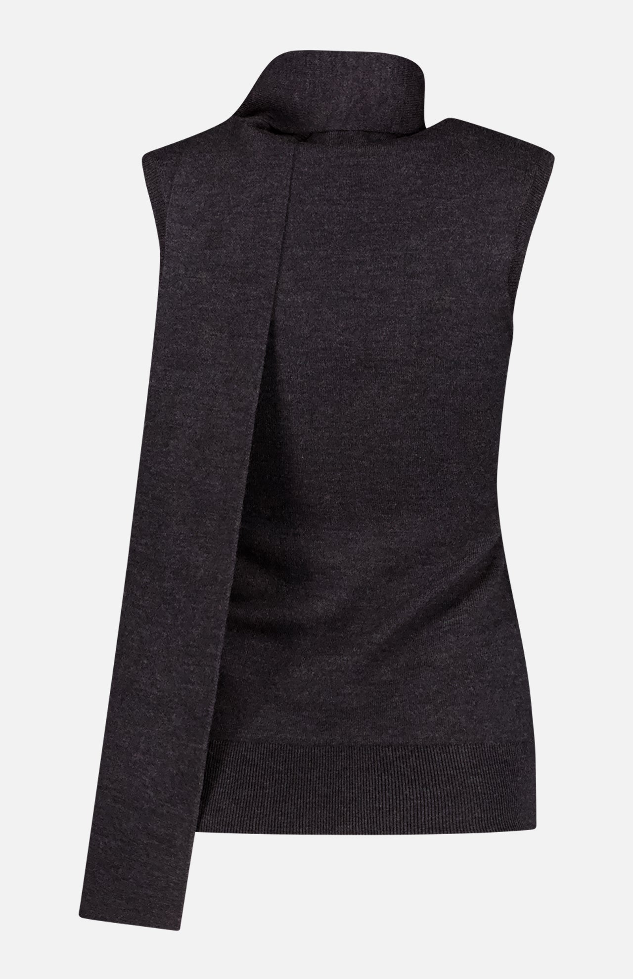 Sleeveless Scarf Knit Top (14620158296427)
