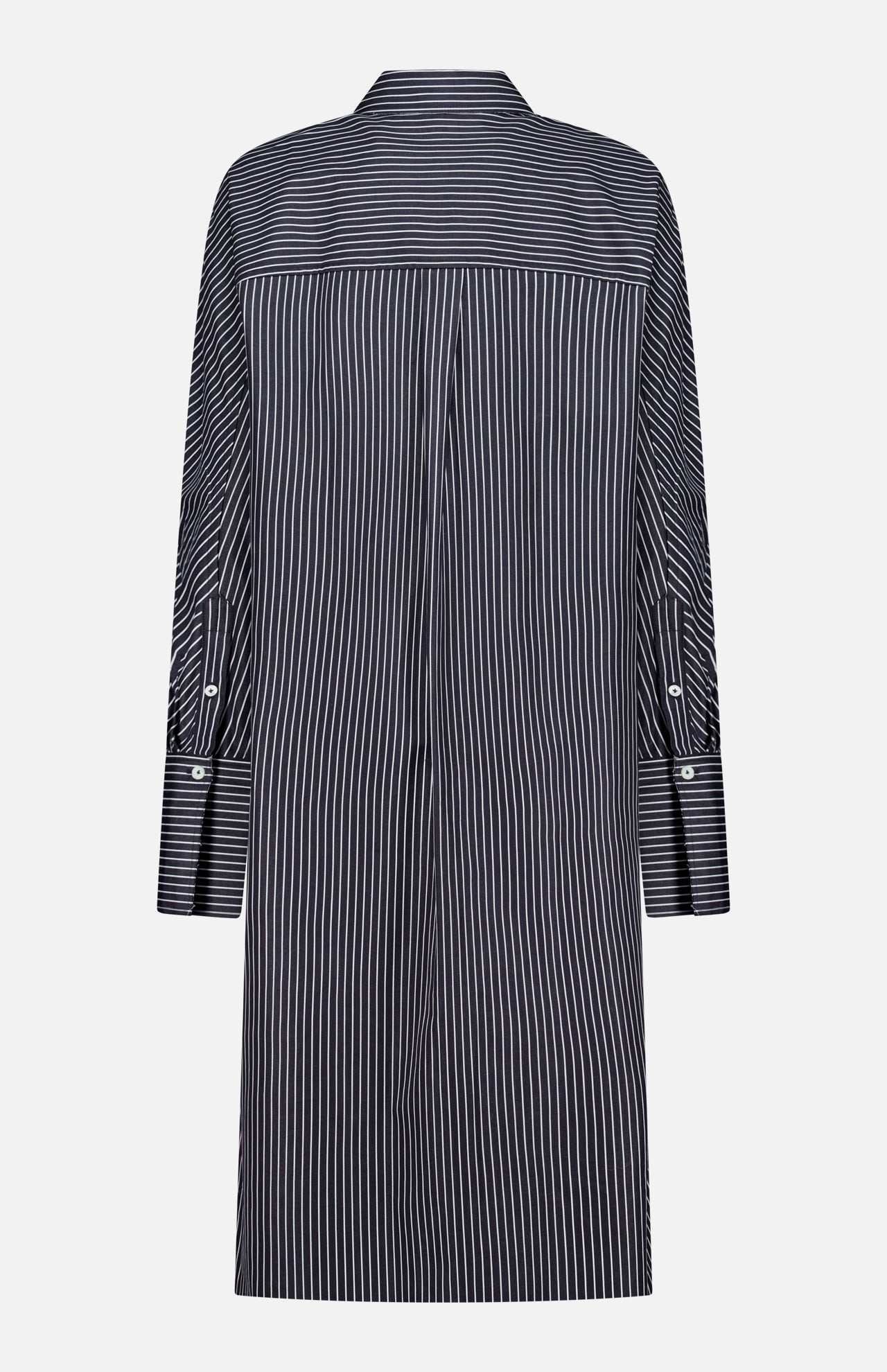Striped Kimono-Sleeve Midi Shirtdress (14682849968491)