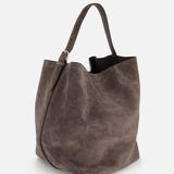 Suede Belted Tote Bag (14725749637483)