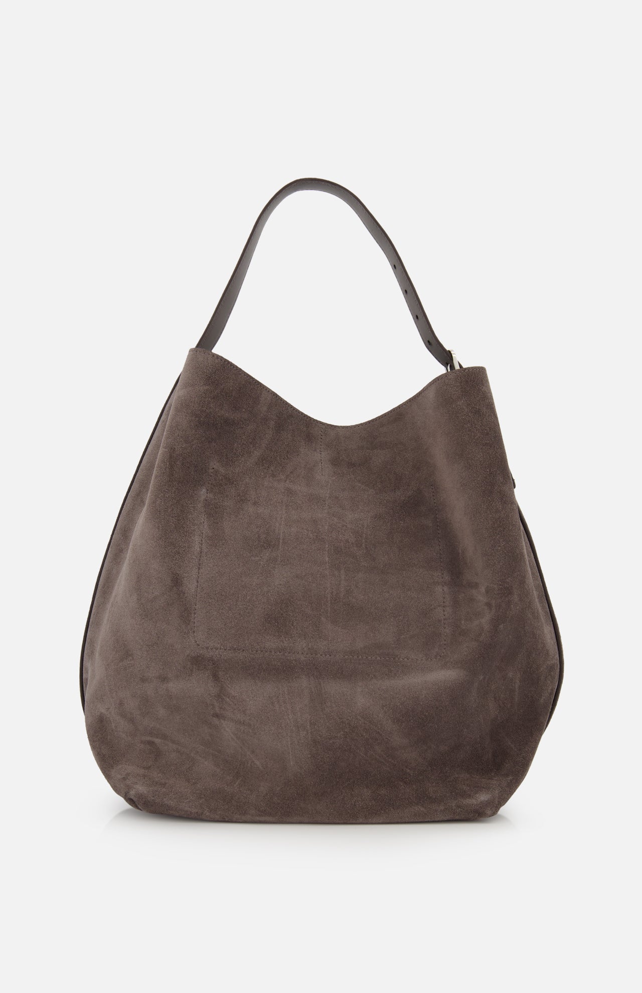 Suede Belted Tote Bag (14725749637483)