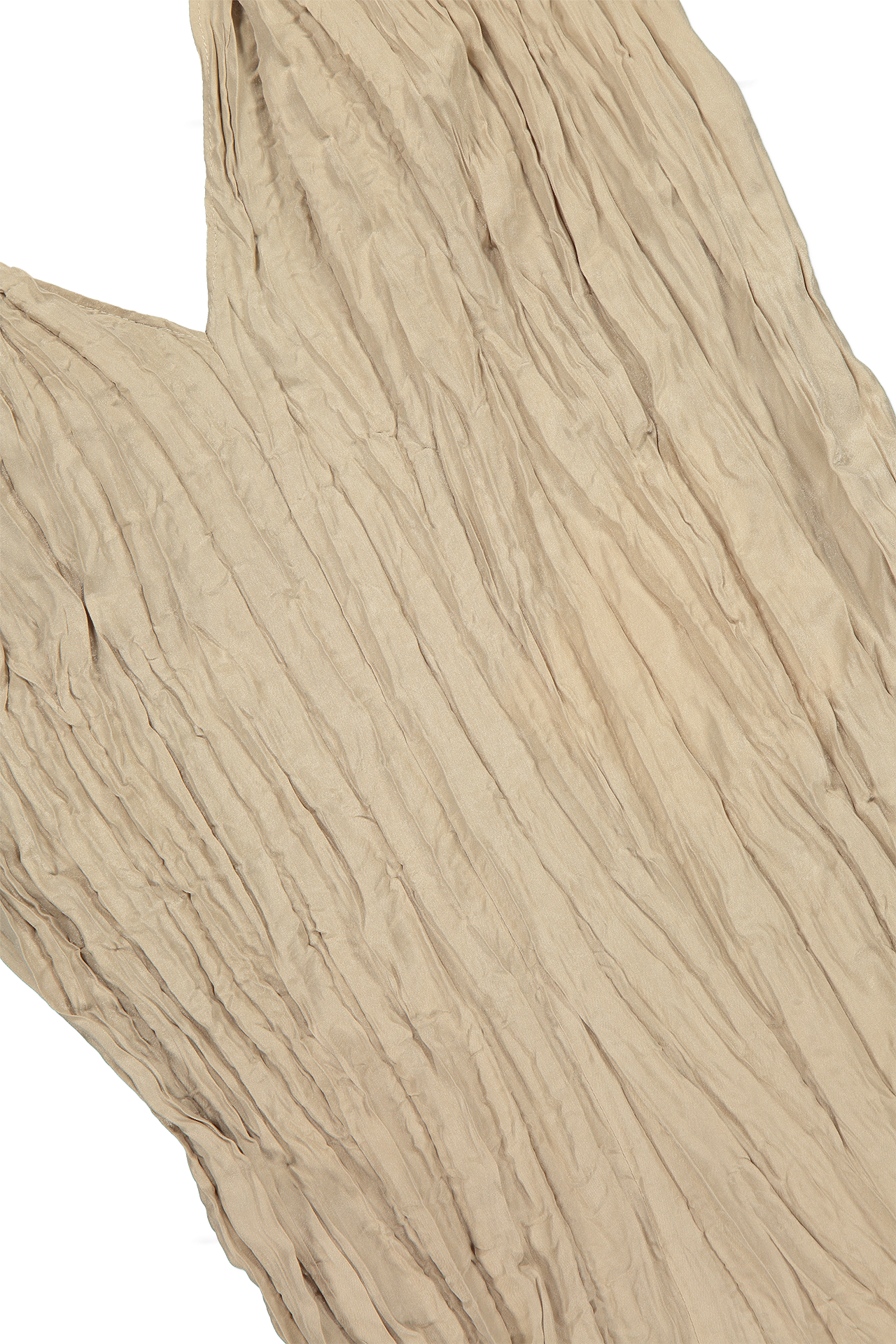Twist-Strap Crinkled Silk Dress (7145027010675)