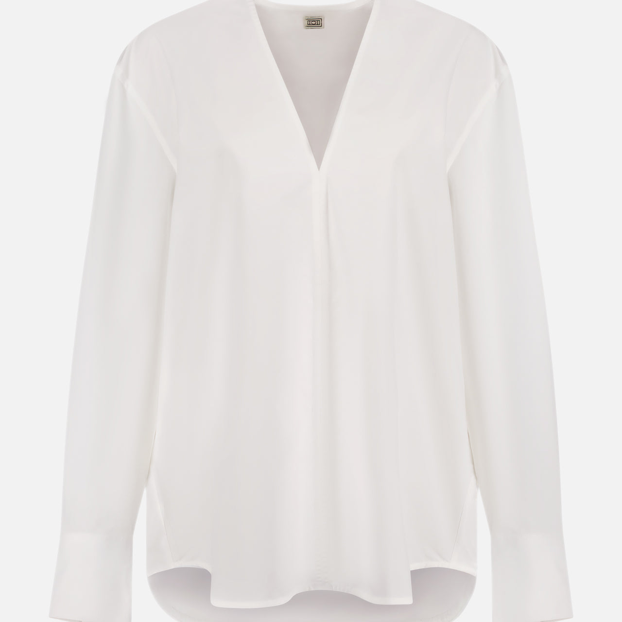 V-Neck Cotton Shirt (14661260935531)