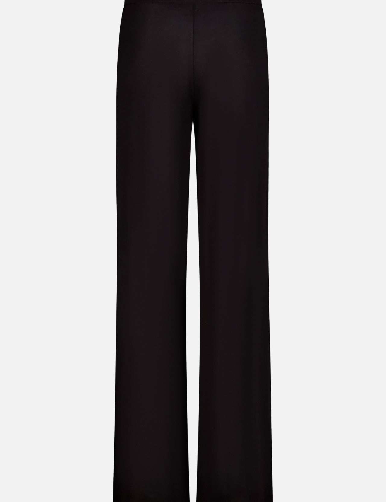 The TOTEME Wide Knit Trouser Pant features a high waist and relaxed straight fit with a wide-leg silhouette, displayed against a plain white background.