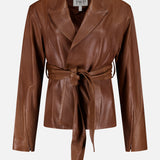 Andi Belted Leather Jacket