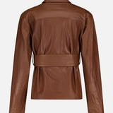 Andi Belted Leather Jacket