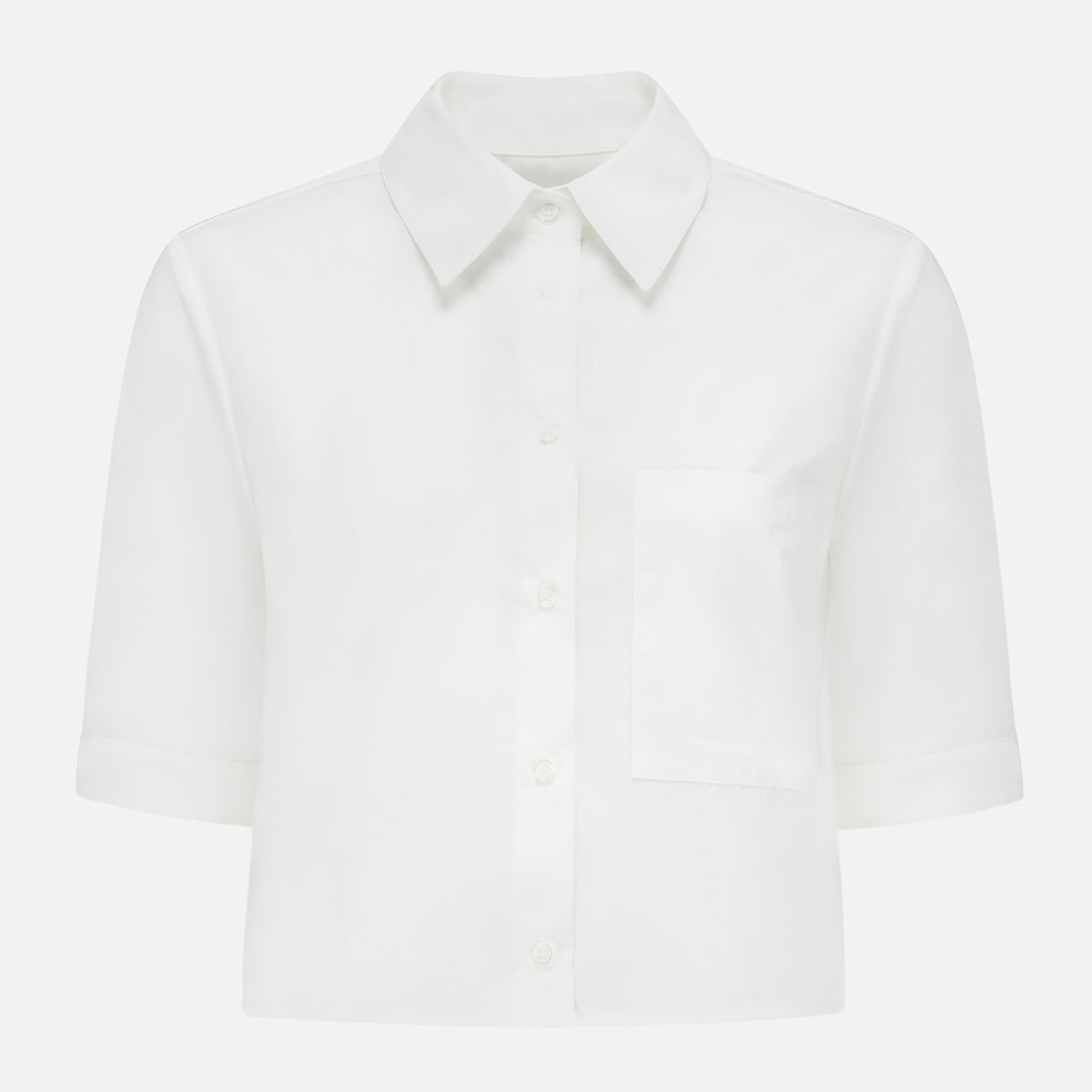 Cropped Button Down Shirt (14678136848747)