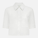 Cropped Button Down Shirt (14678136848747)