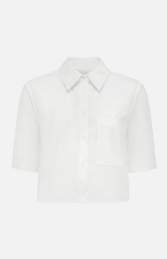 Cropped Button Down Shirt (14678136848747)