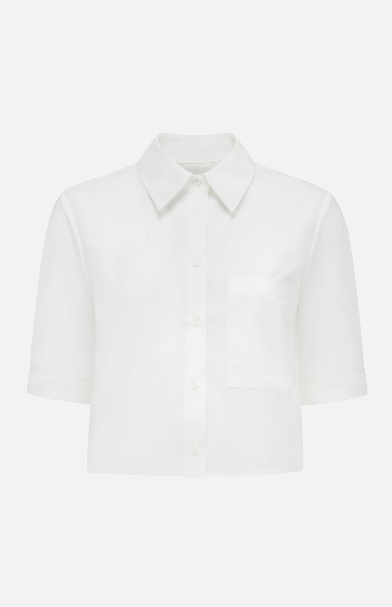 Cropped Button Down Shirt (14678136848747)