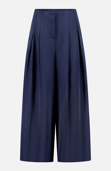 Tシャツ・カットソー Washable Cool Banding Wide Slacks NAVY TWP Women's Wide Leg Pleated Drew Pant | A.K. Rikk's
