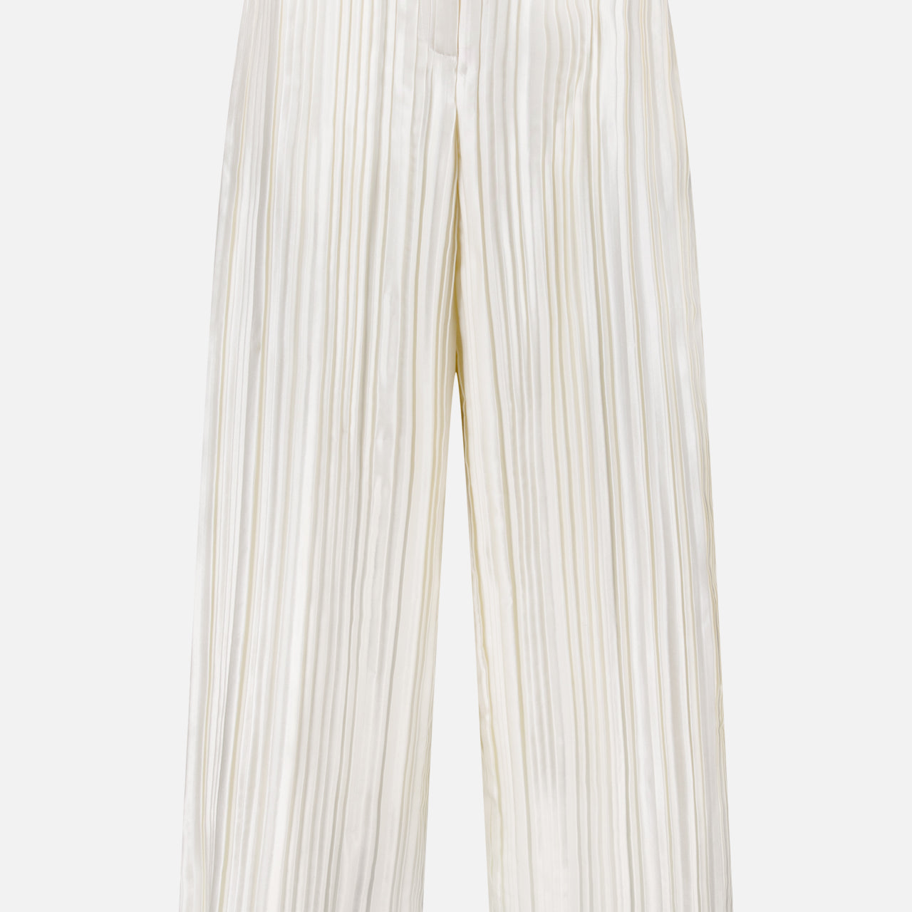 High Waisted Knife Pleat Silk Pant (14678941303147)