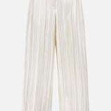 High Waisted Knife Pleat Silk Pant (14678941303147)