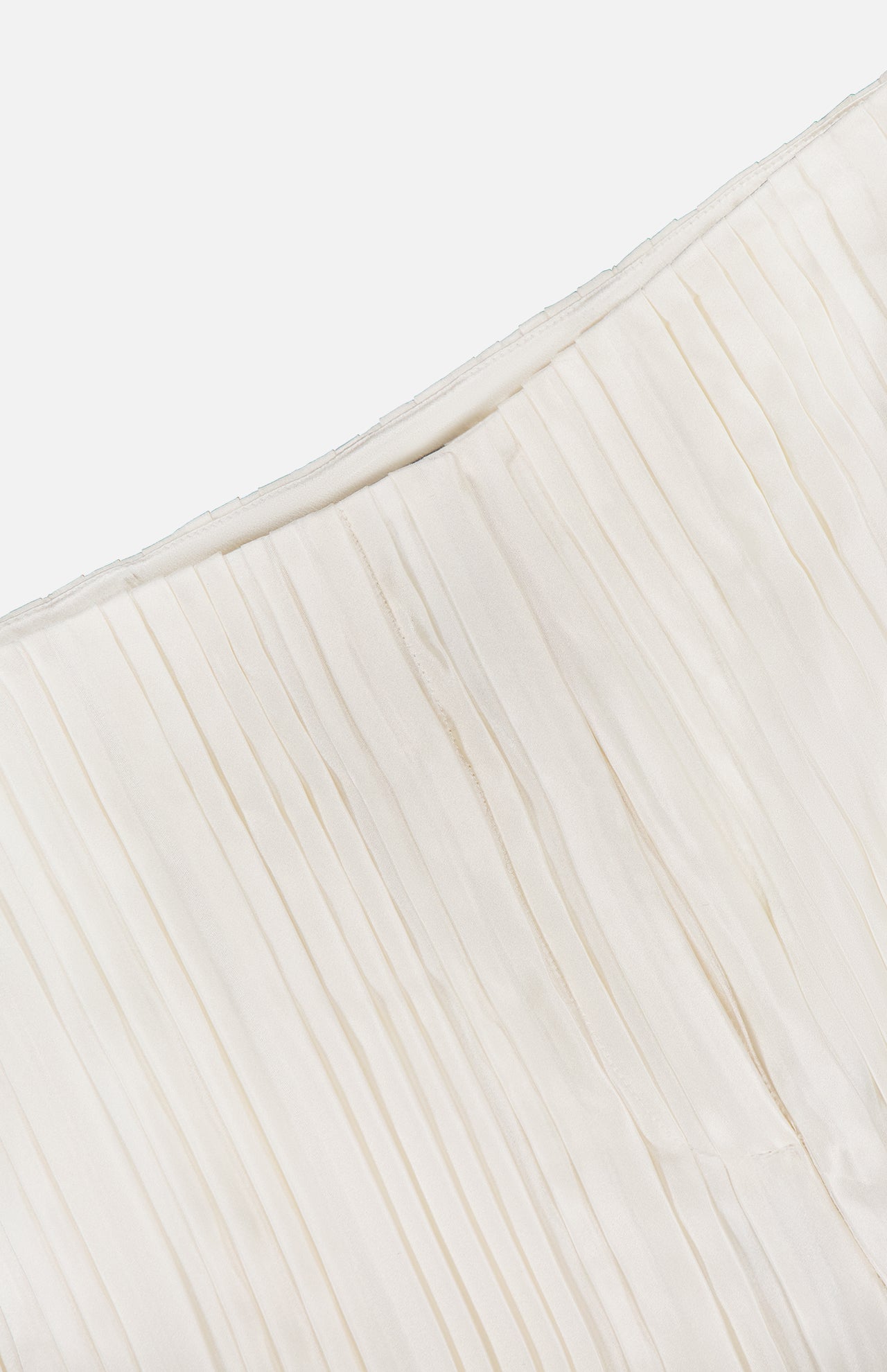 High Waisted Knife Pleat Silk Pant (14678941303147)