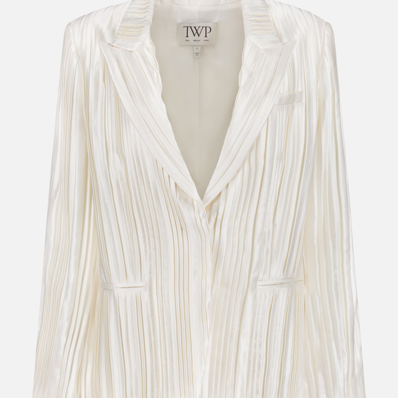 Next Boyfriend Knife Pleat Silk Blazer (14678941270379)