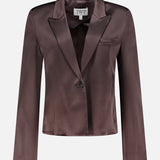 Sawyer Shiny Cropped Blazer