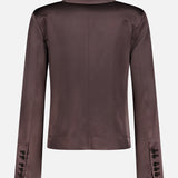 Sawyer Shiny Cropped Blazer