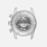 The back of a UNIMATIC U3-AE diving watch features engravings such as “Made in Italy,” “XX/250,” and other specifications. The Italian-made metallic case includes two side buttons and visible screws.
