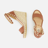 Rockstud Double Wedge Espadrillas