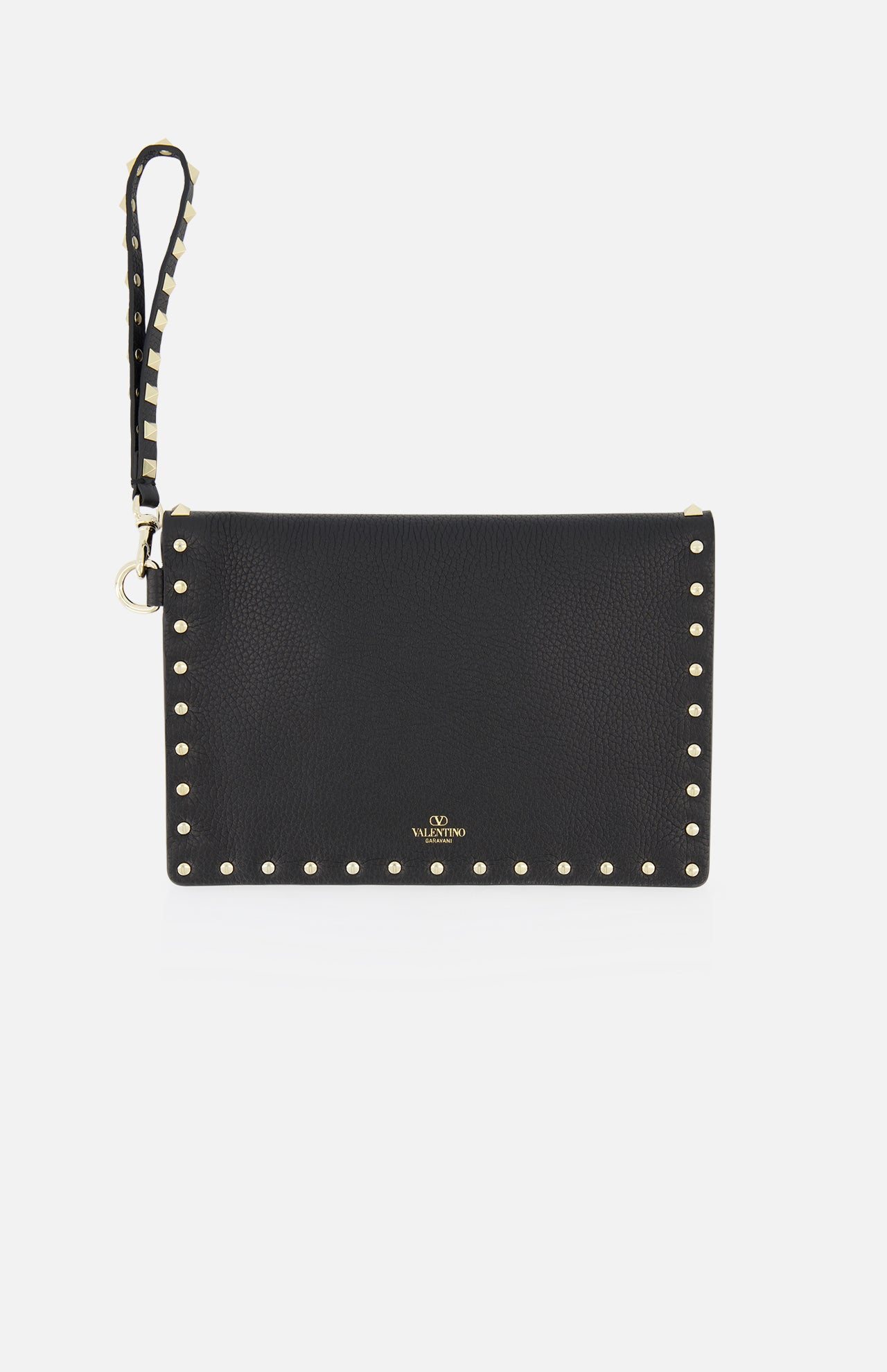 Rockstud Medium Flat Pouch (14677477589355)